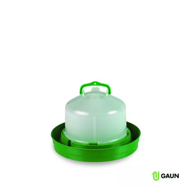 Durable plastic poultry waterer with handle