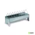 Galvanized linear feeder : Dimensions:19.5 x 50 cm (ducks)