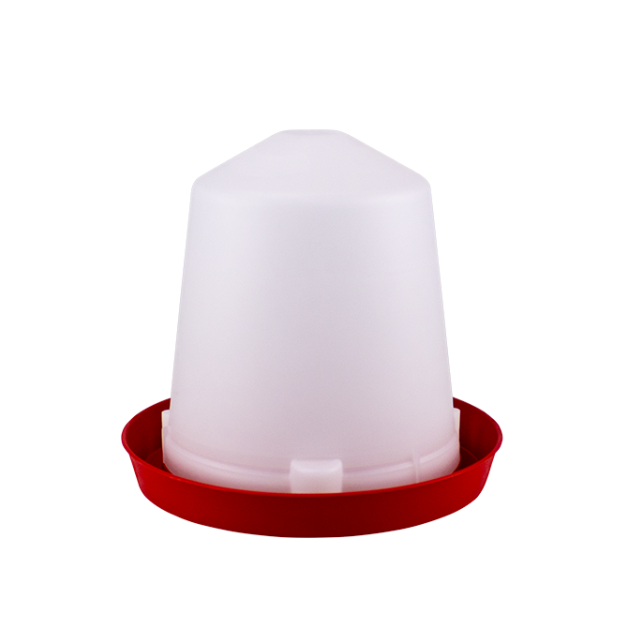 Siphon drinker for poultry in PVC to be placed on the ground