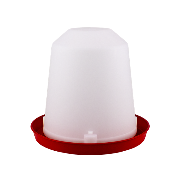 Siphon drinker for poultry in PVC to be placed on the ground