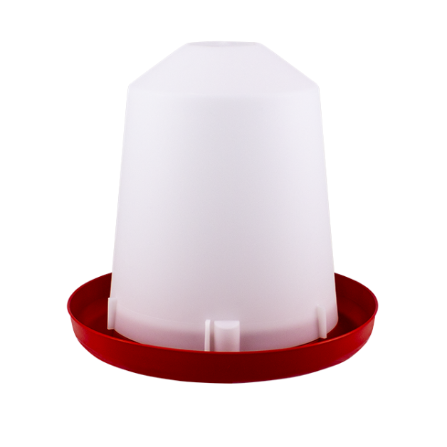 Siphon drinker for poultry in PVC to be placed on the ground