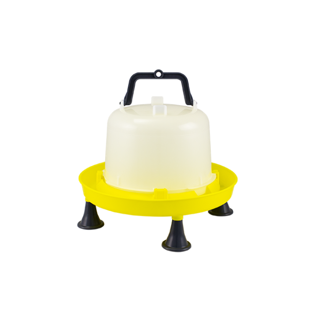 Siphon drinker with handle and feet in 5, 10, and 15 liters.