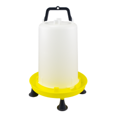 Sifon drinkbak met handvat en poten in 5, 10 en 15 liter. Sifon drinkbak met handvat en poten in 5, 10 en 15 liter.