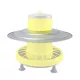 Plastic hopper feeder on legs for chickens