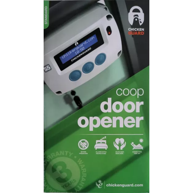 Automatische deur voor kippenhok Chicken Gard standaard 1 kg Automatische deur voor kippenhok Chicken Gard standaard 1 kg