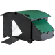 Igloo-ecodesign chicken coop on legs made of imperishable recycled plastic