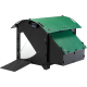 Igloo-ecodesign chicken coop on legs made of imperishable recycled plastic