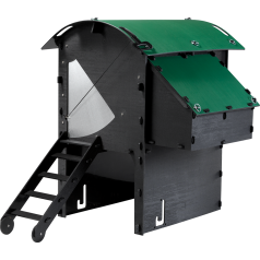 Igloo-ecodesign chicken coop on legs made of imperishable recycled plastic Igloo-ecodesign chicken coop on legs made of imperishable recycled plastic