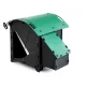 Igloo-ecodesign chicken coop on legs made of imperishable recycled plastic