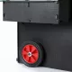 Wheel kit for recycled plastic chicken coop