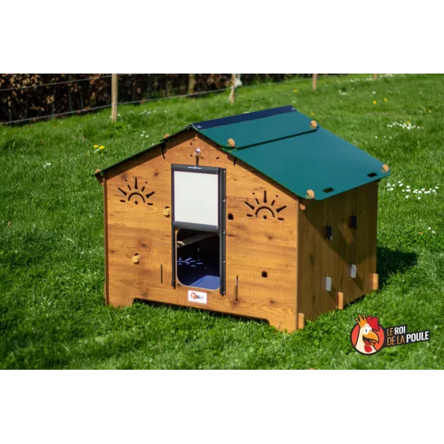 Poulailler en HPL haute qualité anti poux rouges