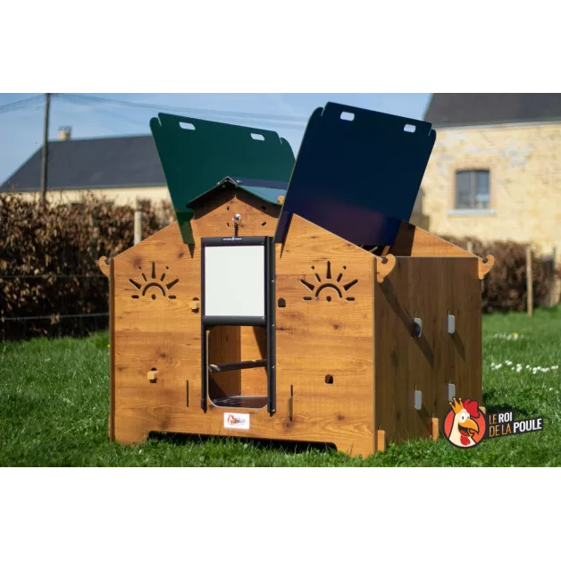 Poulailler en HPL haute qualité anti poux rouges