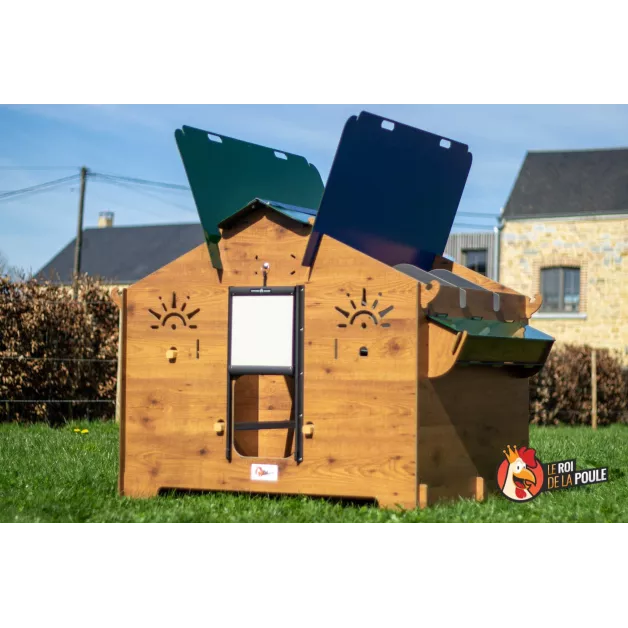 Poulailler en HPL haute qualité anti poux rouges