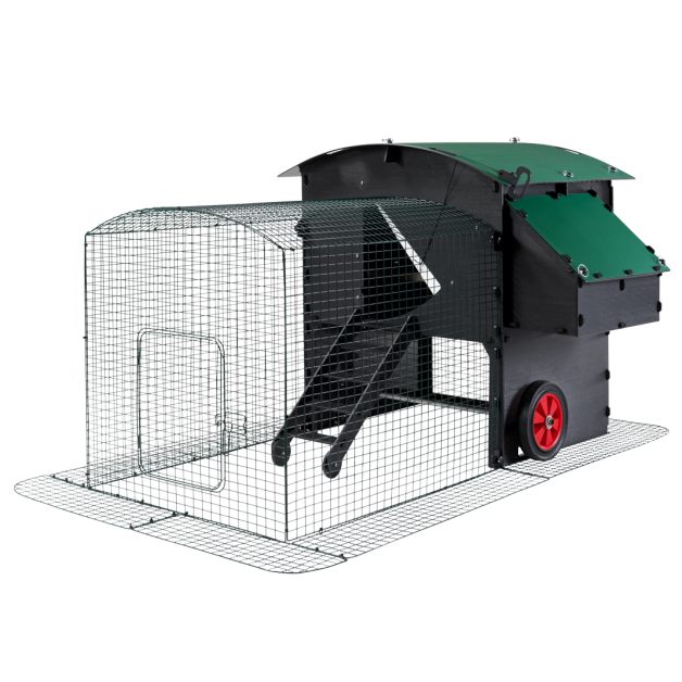 Recycled plastic chicken coop enclosure