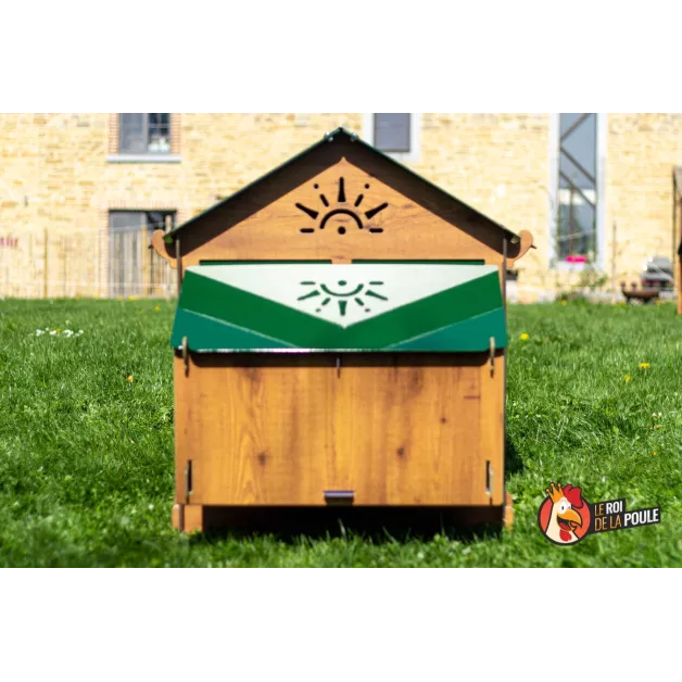 Poulailler en HPL haute qualité anti poux rouges