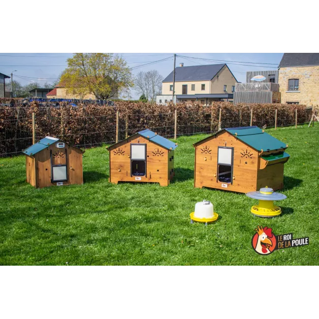 Poulailler en HPL haute qualité anti poux rouges