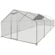 Large enclosure for chickens and other poultry of 12 m²