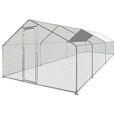 Grote ren voor kippen en ander pluimvee van 12 m².