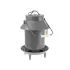 Metal chicken feeders shaped like milk jugs