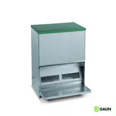 Trémie galvanisée anti-gaspillage pour canard Trémie galvanisée anti-gaspillage pour canard