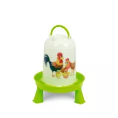 Plastic drinker on legs with design 5 liters