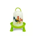 Plastic drinker on legs with design 5 liters