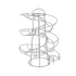 Spiral egg holder : Color:Money