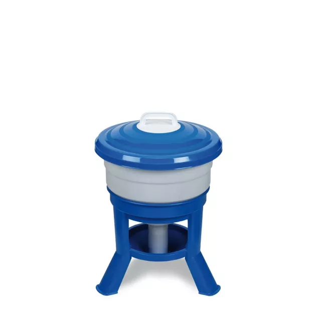 Pack mangeoire et abreuvoir 30 litres pour poules  Pack mangeoire et abreuvoir 30 litres pour poules