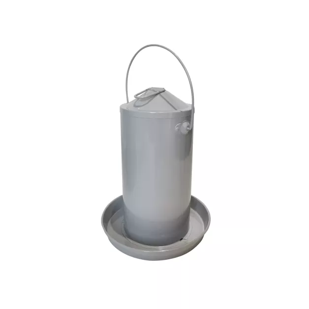 Verzinkte metalen drinkbak voor kippen Verzinkte metalen drinkbak voor kippen