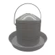 Galvanized metal waterer for chickens