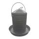 Galvanized metal waterer for chickens
