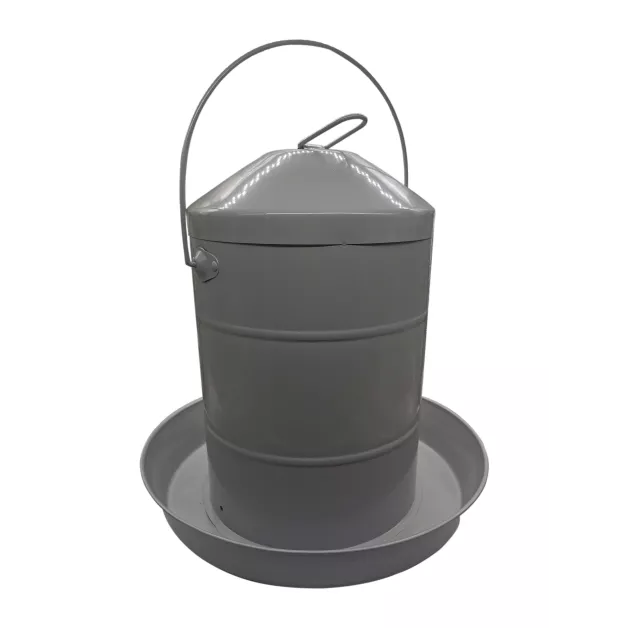 Verzinkte metalen drinkbak voor kippen Verzinkte metalen drinkbak voor kippen