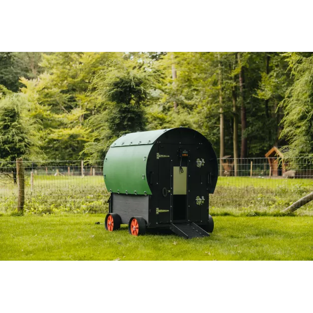 Kippenhok iglo-ecodesign op poten van onverwoestbaar gerecycled plastic