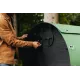 Igloo-ecodesign chicken coop on legs made of imperishable recycled plastic