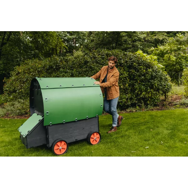 Kippenhok iglo-ecodesign op poten van onverwoestbaar gerecycled plastic