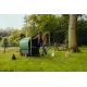 Igloo-ecodesign chicken coop on legs made of imperishable recycled plastic