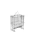 Galvanized hay rack for chickens : Model:Râtelier à foin pour poules petit