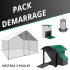 Chicken coop and enclosure pack : Model:In recycled plastic