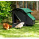 Igloo-ecodesign chicken coop on legs made of imperishable recycled plastic