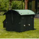 Igloo-ecodesign chicken coop on legs made of imperishable recycled plastic