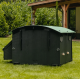 Igloo-ecodesign chicken coop on legs made of imperishable recycled plastic