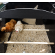 Igloo-ecodesign chicken coop on legs made of imperishable recycled plastic