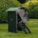 Igloo-ecodesign chicken coop on legs made of imperishable recycled plastic