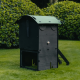 Igloo-ecodesign chicken coop on legs made of imperishable recycled plastic