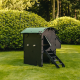 Igloo-ecodesign chicken coop on legs made of imperishable recycled plastic