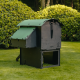 Igloo-ecodesign chicken coop on legs made of imperishable recycled plastic