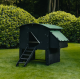 Igloo-ecodesign chicken coop on legs made of imperishable recycled plastic