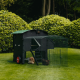 Igloo-ecodesign chicken coop on legs made of imperishable recycled plastic