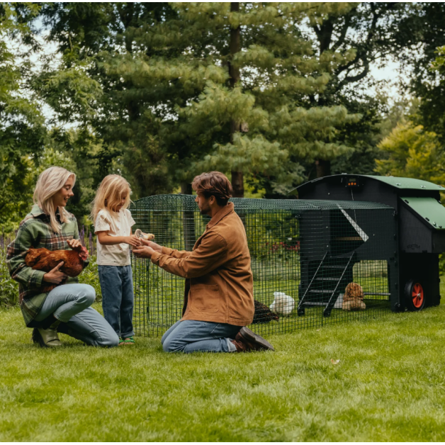 Kippenhok iglo-ecodesign op poten van onverwoestbaar gerecycled plastic