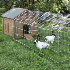 Pakket hok Noorwegen schuilplaats en omheining voor konijnen Pakket hok Noorwegen schuilplaats en omheining voor konijnen